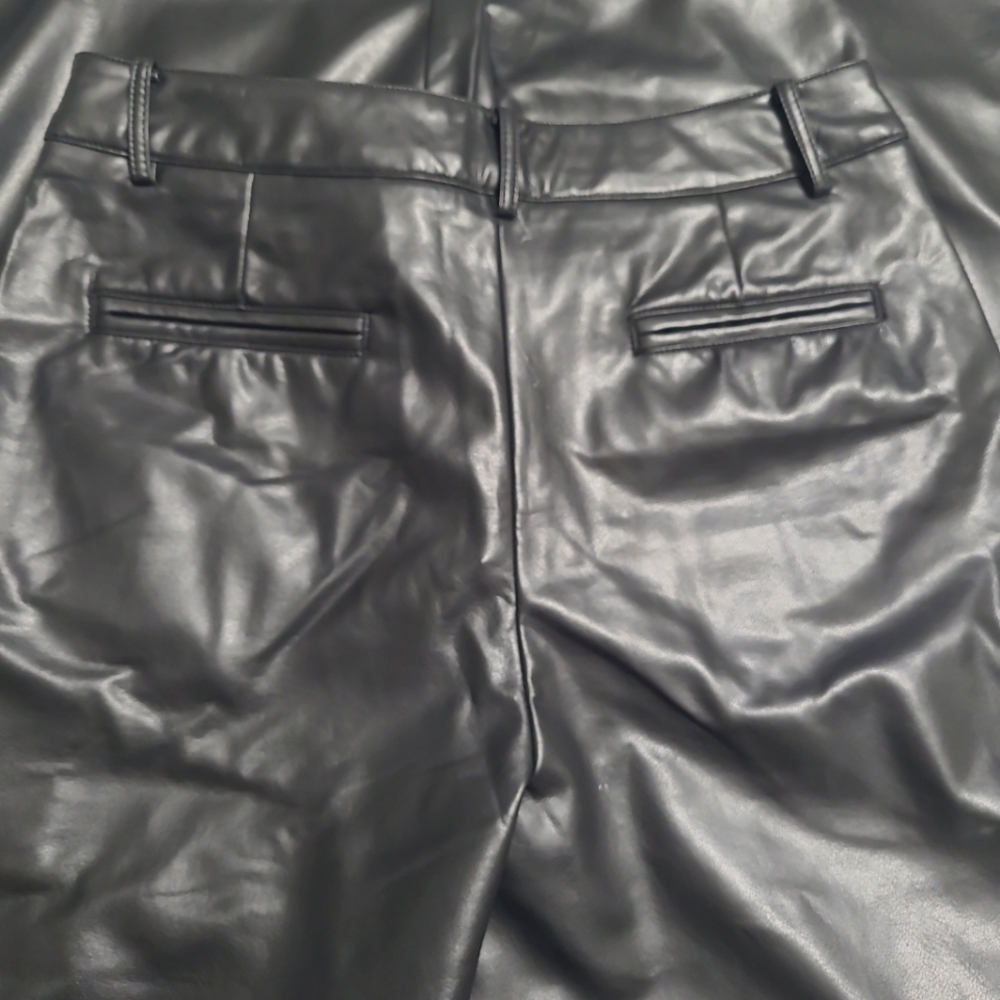 Lattelier Black PU Leather Pants Size M - Picture 9 of 9